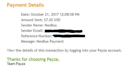 Payment 565 for Neobux