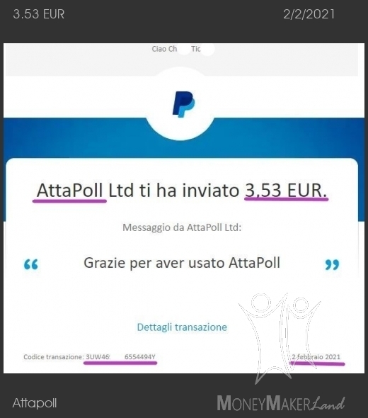 Payment 42 for Attapoll