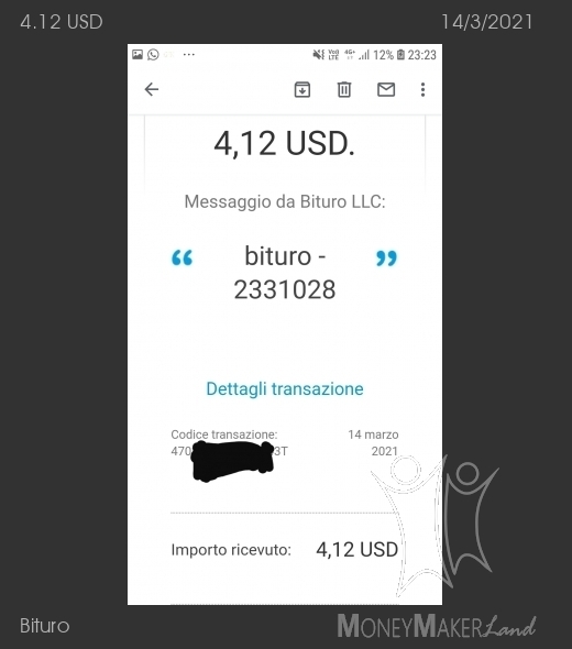 Payment 93 for Bituro 
