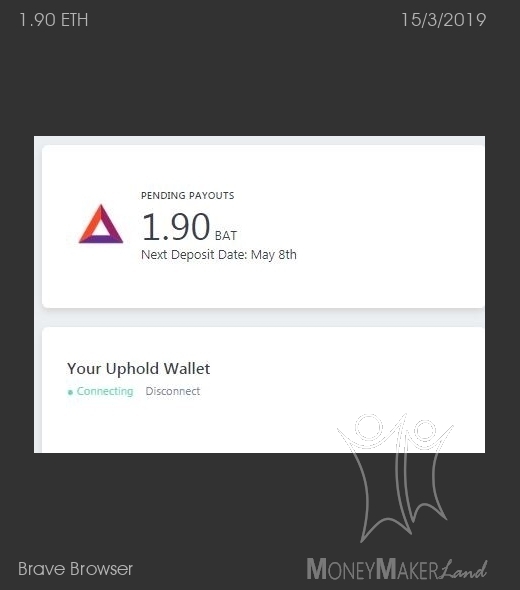 Payment 1 for Brave Browser