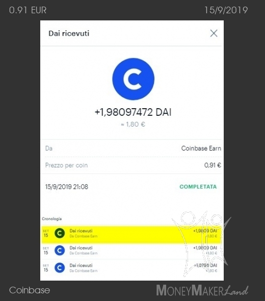 Payment 24 for Coinbase
