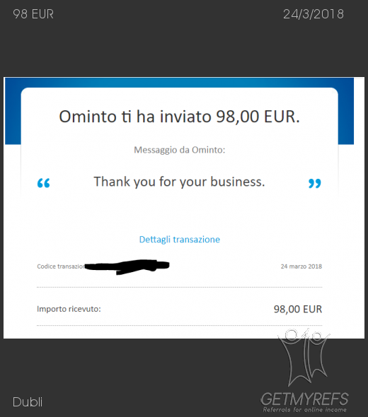 Payment 195 for Dubli