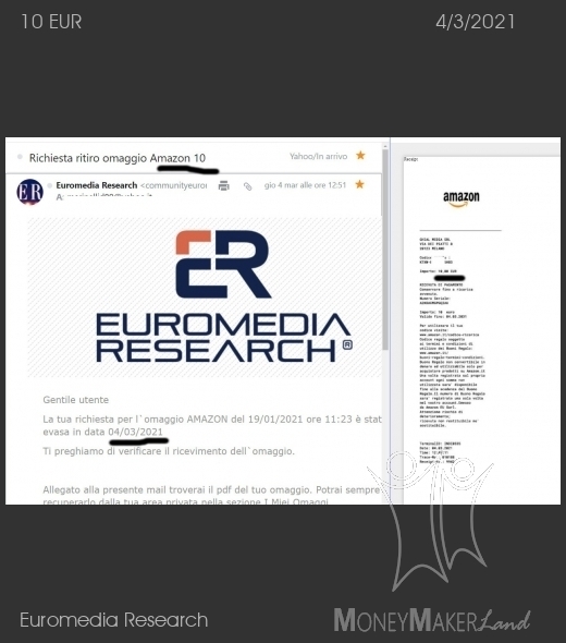 Pagamento 5 per Euromedia Research