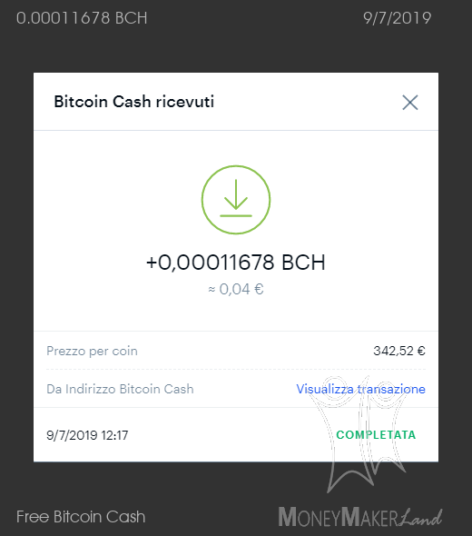 Pagamento 4 per Free Bitcoin Cash