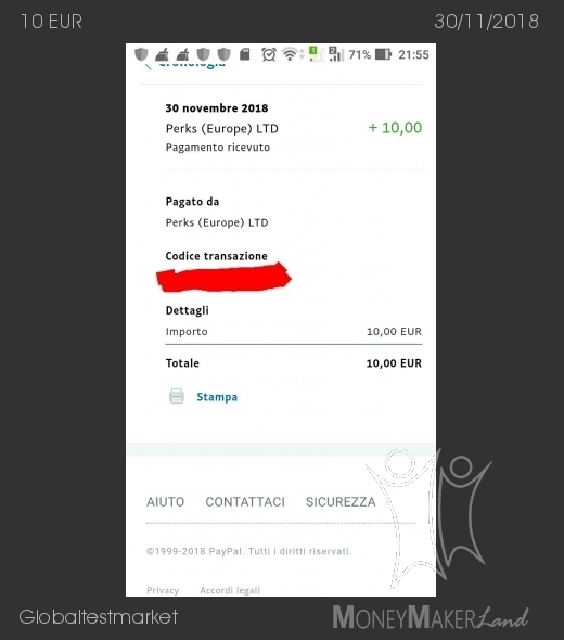 Payment 156 for Globaltestmarket