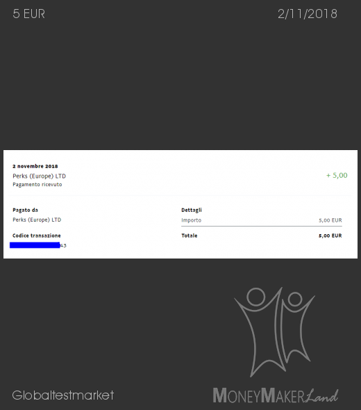 Payment 161 for Globaltestmarket