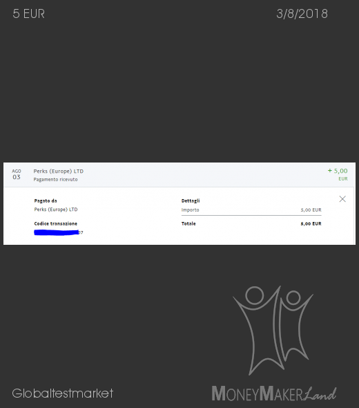 Pagamento 162 per Globaltestmarket