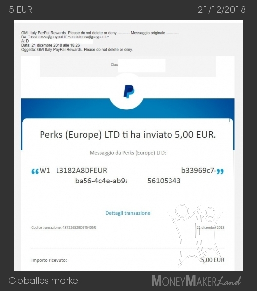 Payment 174 for Globaltestmarket