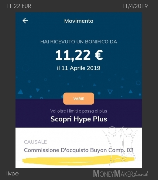 Payment 14 for Hype