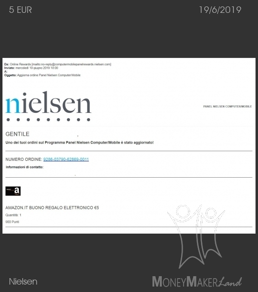 Payment 169 for Nielsen