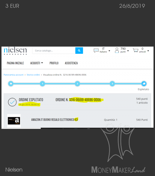 Payment 170 for Nielsen