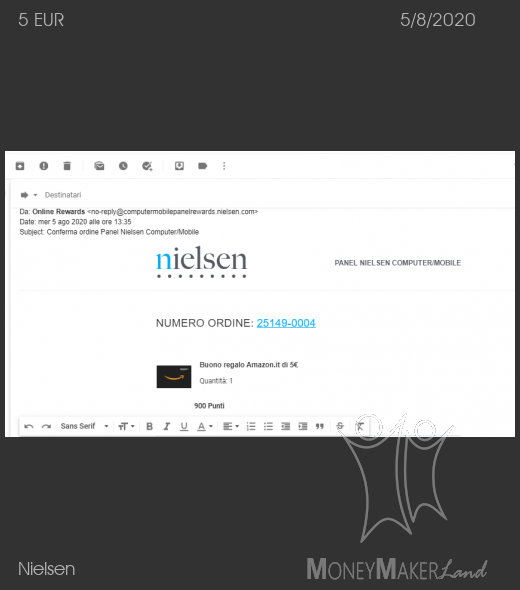 Payment 212 for Nielsen