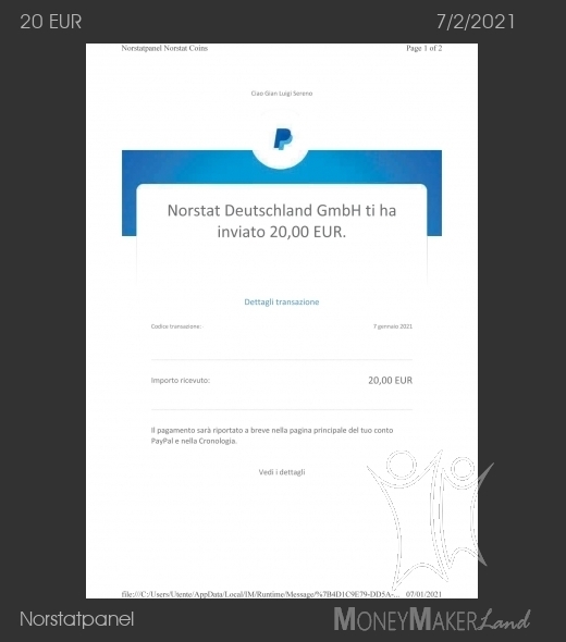 Payment 12 for Norstatpanel