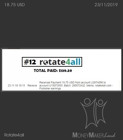 Payment 20 for Rotate4all