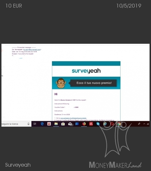 Payment 38 for Surveyeah