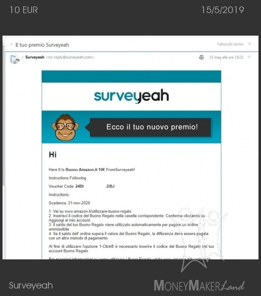 Payment 39 for Surveyeah