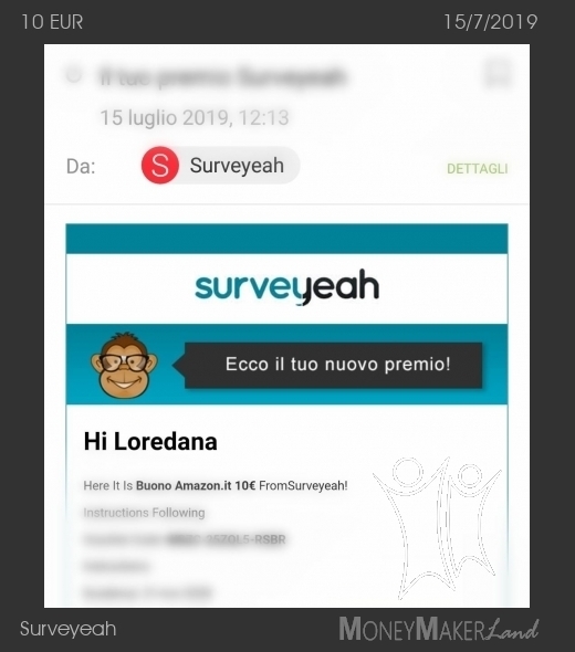 Payment 40 for Surveyeah