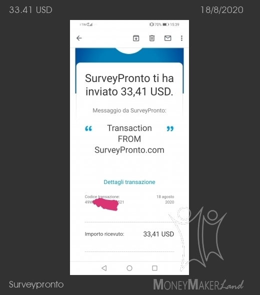 Payment 7 for Surveypronto