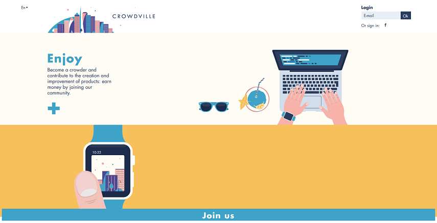 Come guadagnare online e trovare referrals diretti grati con Crowdville