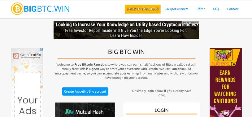 How to make money online e how to get free referrals with Big Btc Win