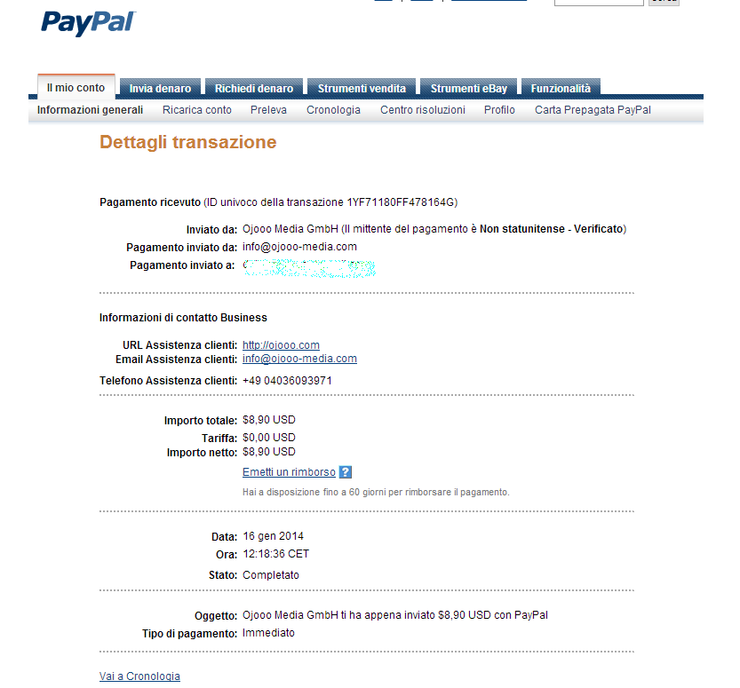 Payment 14 for Ojooo