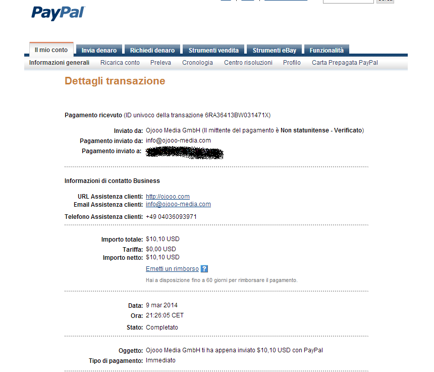 Payment 17 for Ojooo