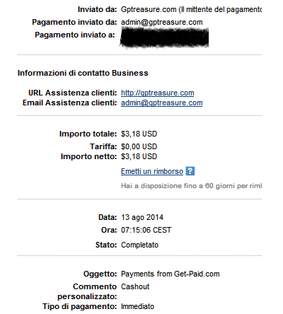 Payment 12 for Getpaid