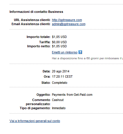 Payment 14 for Getpaid