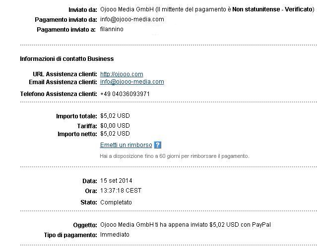 Payment 36 for Ojooo