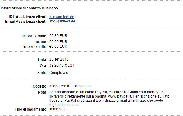 Payment 13 for Mioparere