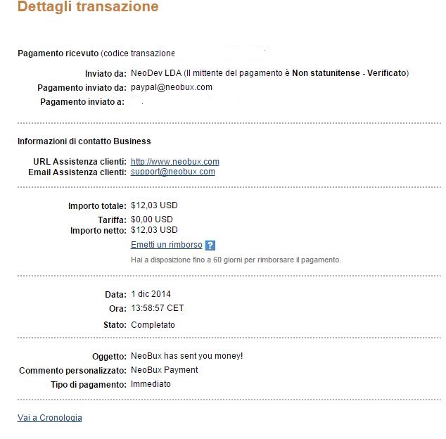 Payment 102 for Neobux