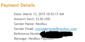 Payment 155 for Neobux
