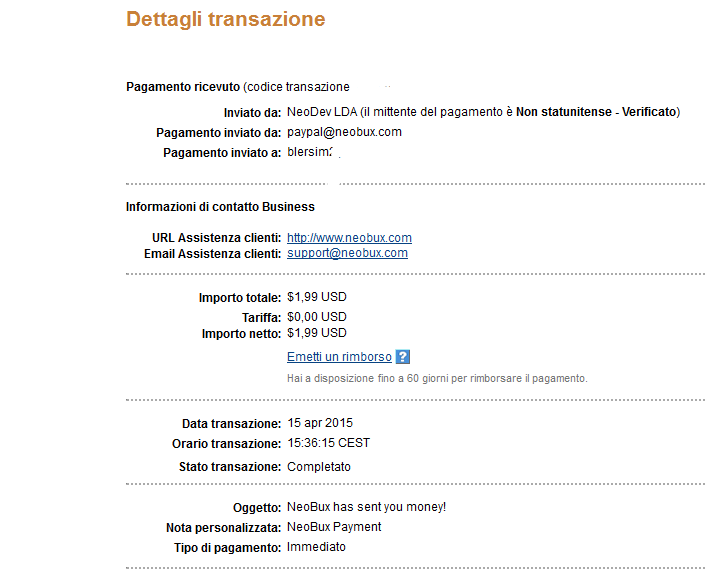 Payment 173 for Neobux