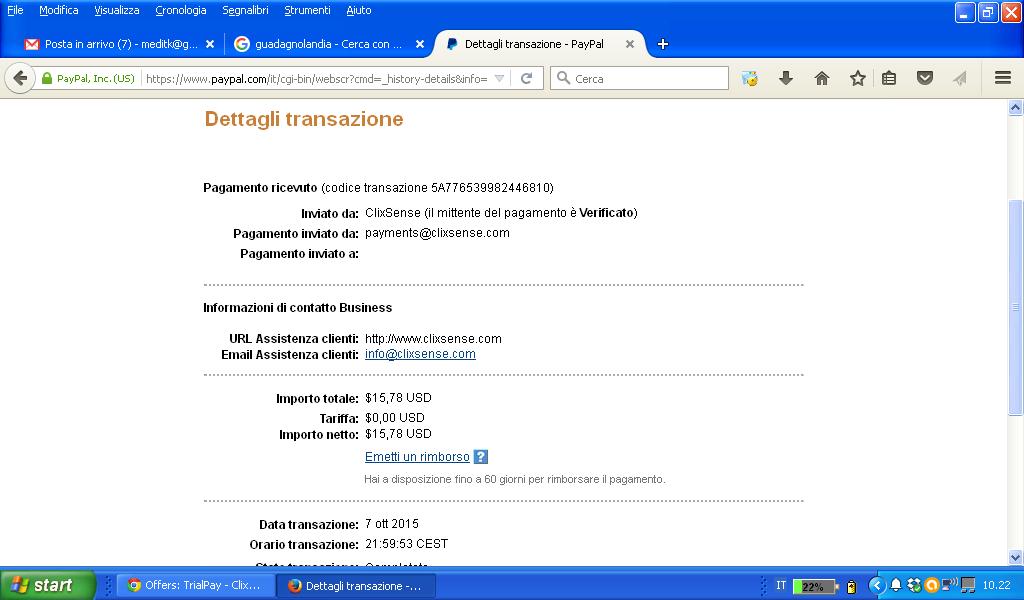 Payment 836 for Ysense