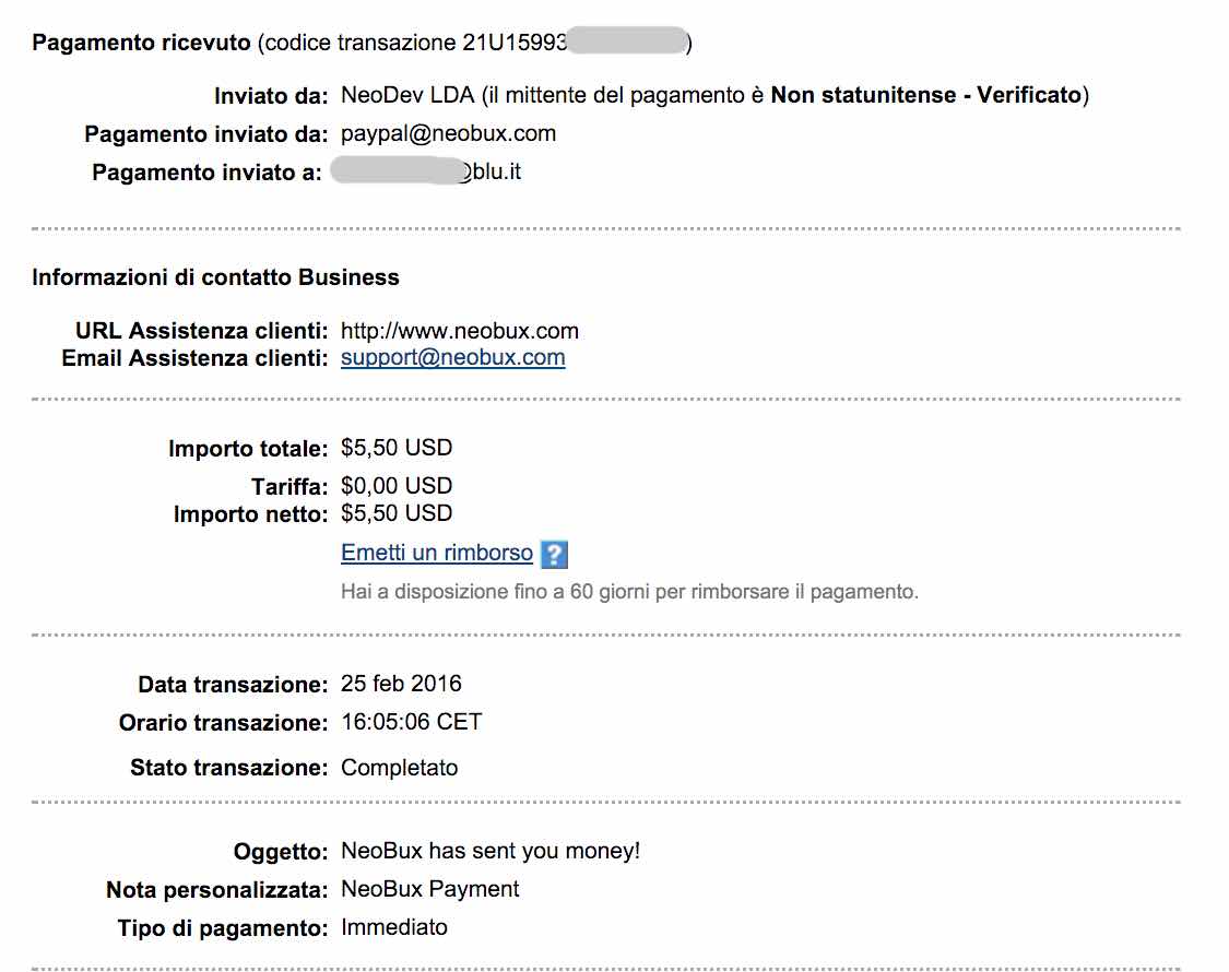 Payment 356 for Neobux