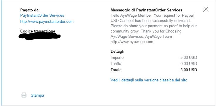 Payment 62 for Ayuwage