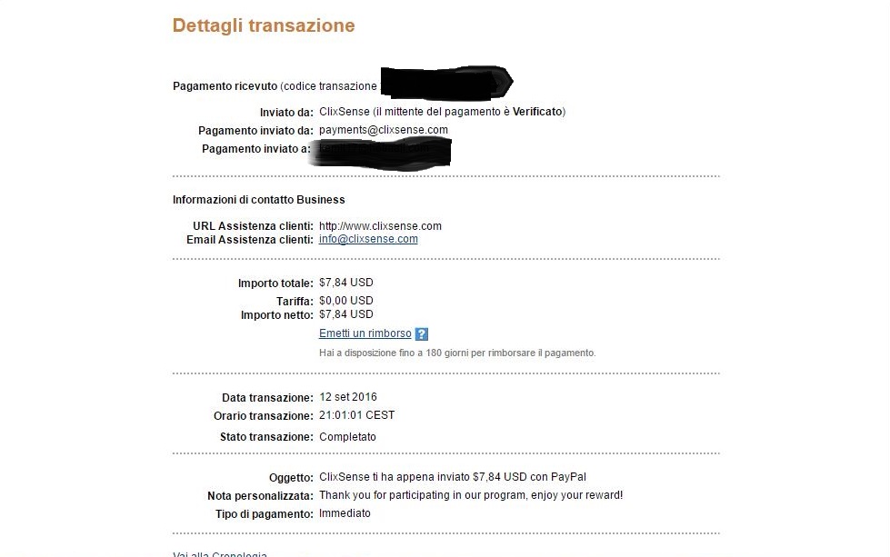 Payment 1656 for Ysense