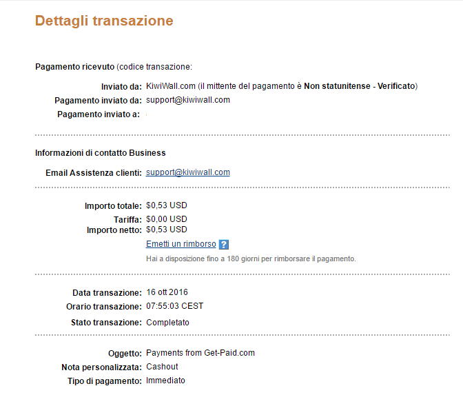 Pagamento 39 per Getpaid