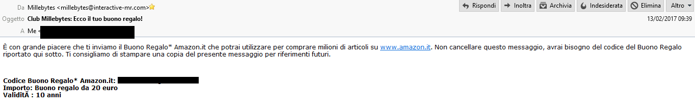 Pagamento 5 per Club Millebytes