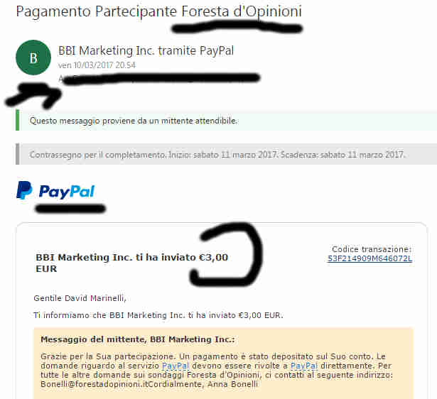 Payment 162 for Foresta D'opinioni