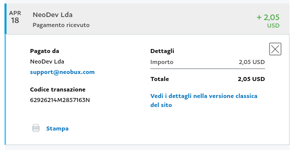 Payment 542 for Neobux