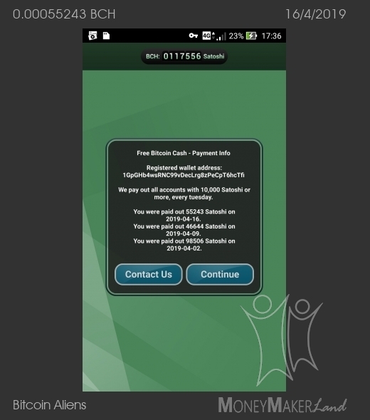 Single Payment For Bitcoin Aliens Of 0 000!   55243 Bch - 